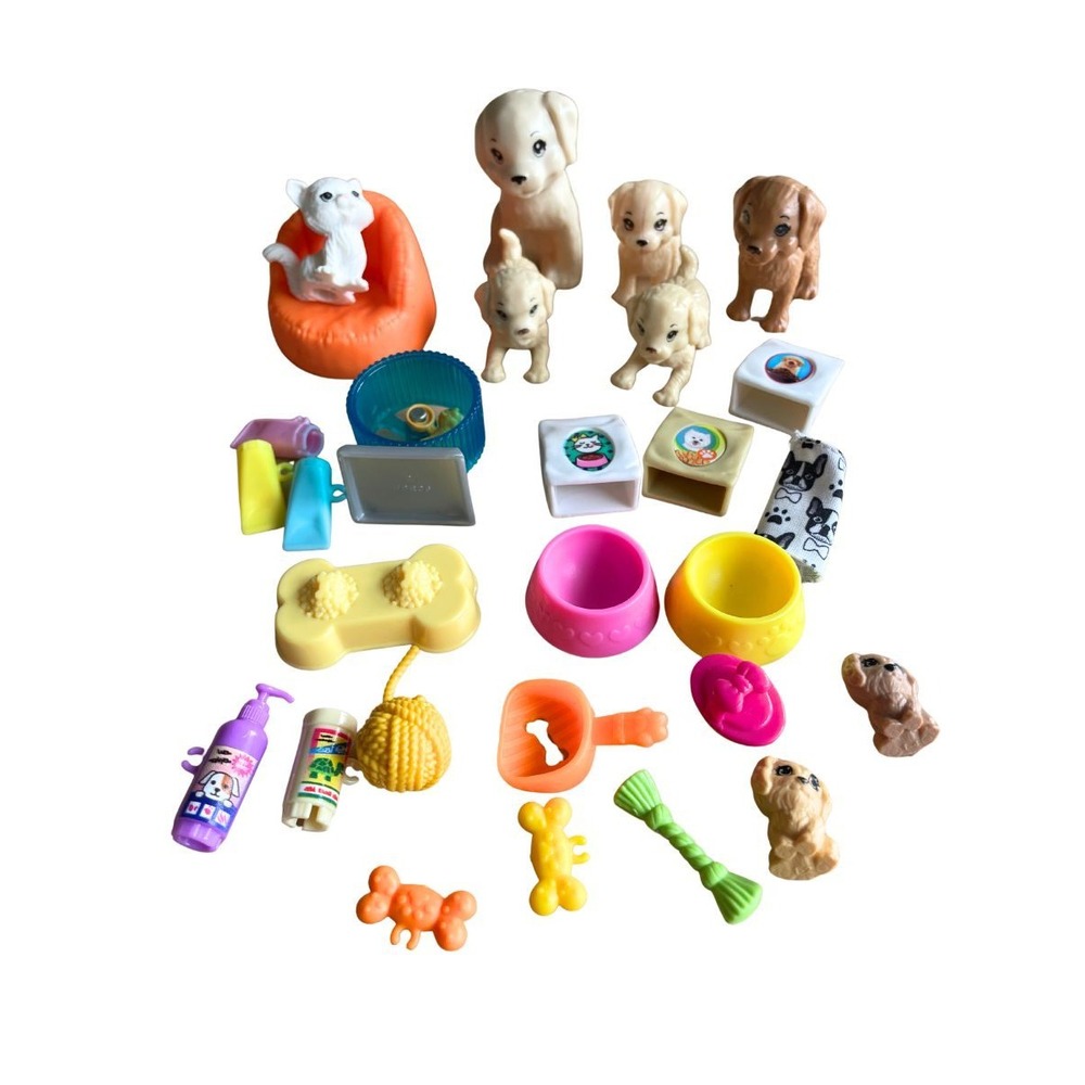 Barbie Pet Accessory Lot Dogs Cats Puppies Hamster Food Vet Groomer Replacement